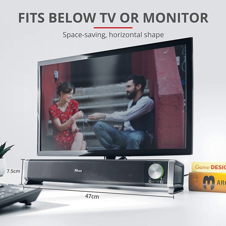 Trust Asto soundbar per PC e TV nera