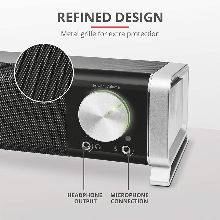 Trust Asto soundbar per PC e TV nera