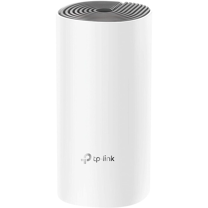 TP-LINK DECO E4 (1-pack) Doble banda (2,4 GHz / 5 GHz) Wi-Fi 5 (802.11ac) Blanco, Gris Interno