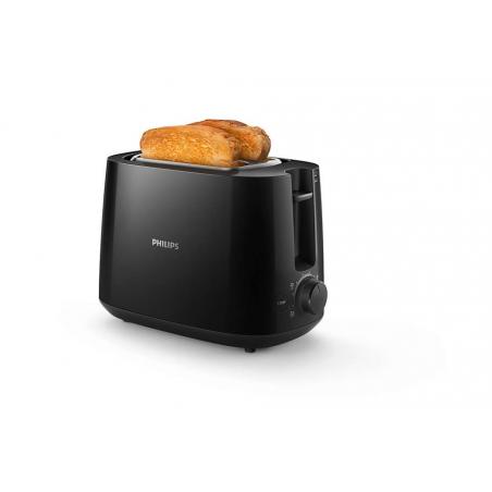 TOSTADORA PHILIPS DAILY 2 SLOT HD2581 800W NEGRO - Imagen 1