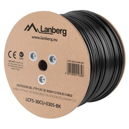 Cavo di rete Lanberg LCF5-30CU-0305-BK Nero 305 m Cat5e F/UTP (FTP)