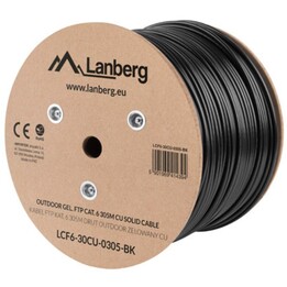 Lanberg LCF6-30CU-0305-BK network cable Black 305 m Cat6