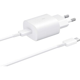 Carregador de parede Samsung EP-TA800XWEGWW/ 1 USB-C + cabo USB-C/ 3A