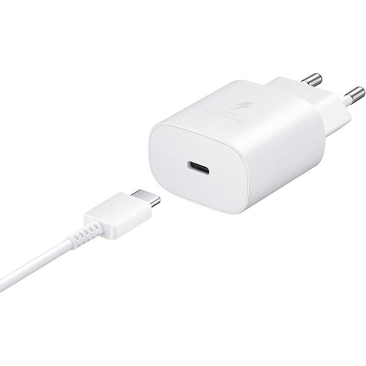 Caricabatterie da parete Samsung EP-TA800XWEGWW/ 1 cavo USB-C + USB-C/ 3A