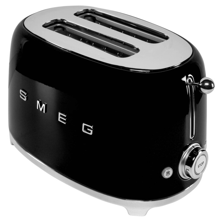 SMEG TOASTER 2x2 50´ STYLE BLACK TSF01BLEU