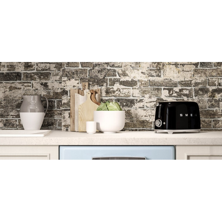 GRILLE-PAIN SMEG 2x2 50´ STYLE NOIR TSF01BLEU