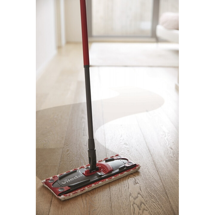 Vileda Ultramax Mop fregona Fibra Húmedo Negro, Rojo