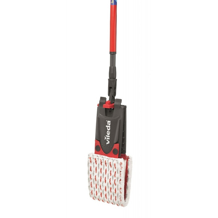 Vileda Ultramax Mop fregona Fibra Húmedo Negro, Rojo