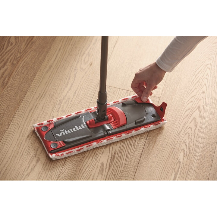 Vileda Ultramax Mop fregona Fibra Húmedo Negro, Rojo