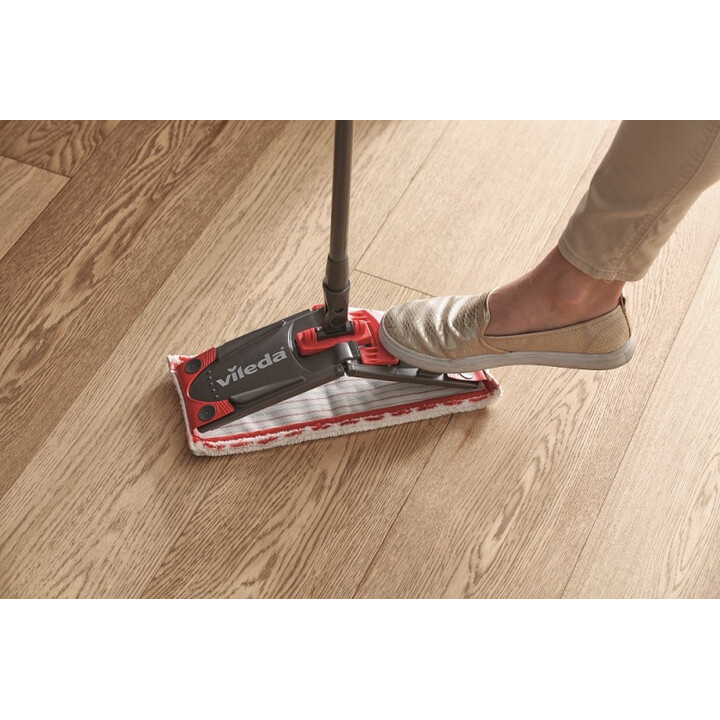 Vileda Ultramax Mop fregona Fibra Húmedo Negro, Rojo