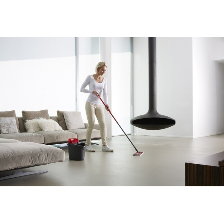 Vileda Ultramax Mop fregona Fibra Húmedo Negro, Rojo