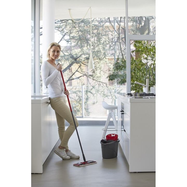 Vileda Ultramax Mop fregona Fibra Húmedo Negro, Rojo