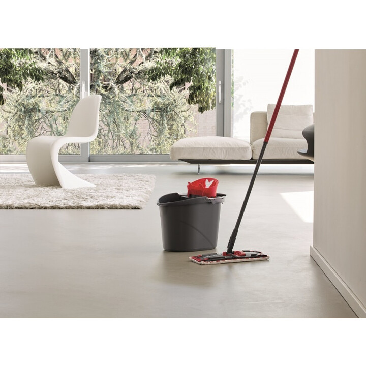 Vileda Ultramax Mop fregona Fibra Húmedo Negro, Rojo