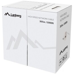 LANBERG KABEL UTP KAT.5E 305M DRAHT CU ROT