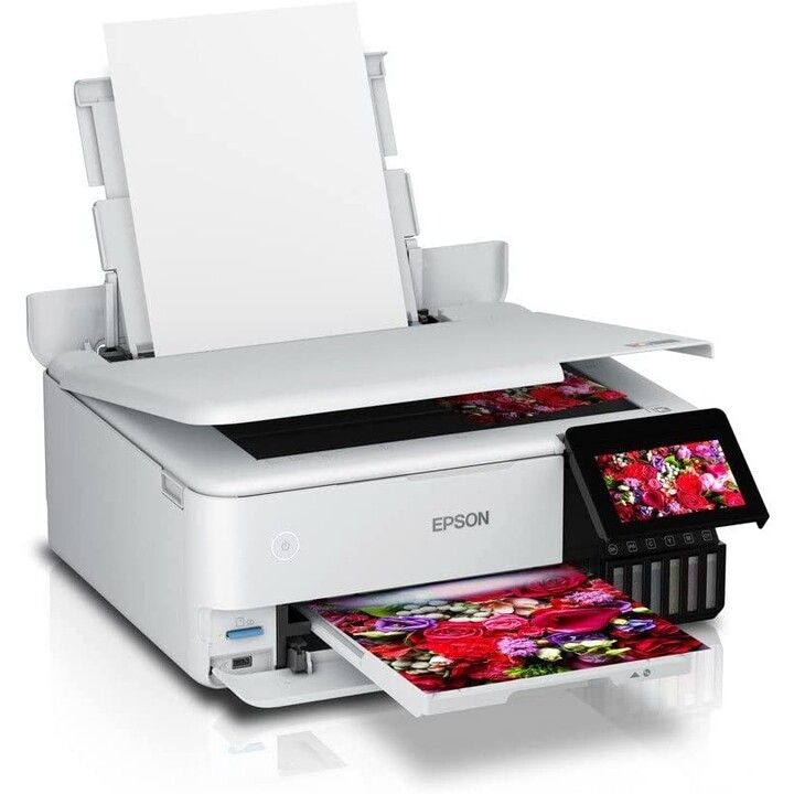 Multifunzione ricaricabile a colori Epson Ecotank ET-8500 WiFi / Duplex / Bianco