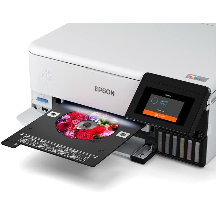 Multifunzione ricaricabile a colori Epson Ecotank ET-8500 WiFi / Duplex / Bianco