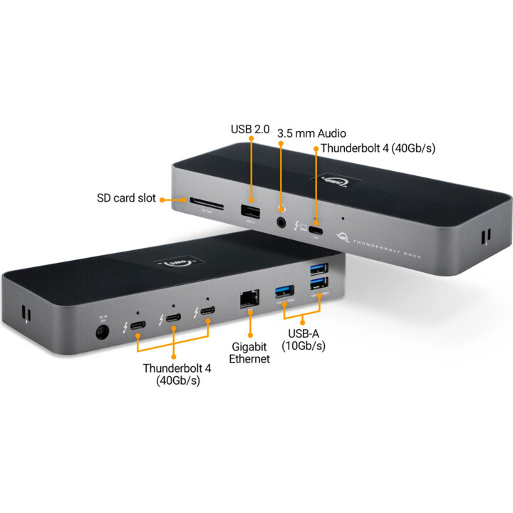 Base Thunderbolt 4 de 11 puertos para Mac y Windows Agregue tres Thunderbolt + cuatro USB, Ethernet, audio y lector de tarjetas