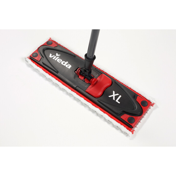 Vileda Ultramat Turbo XL fregona Seca y húmeda Microfibra Negro, Rojo