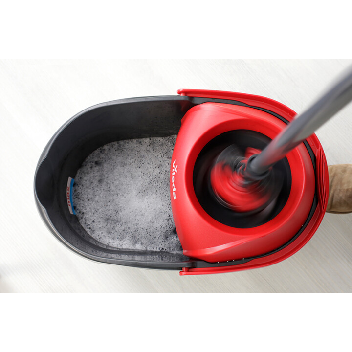 Vileda Ultramat Turbo XL fregona Seca y húmeda Microfibra Negro, Rojo