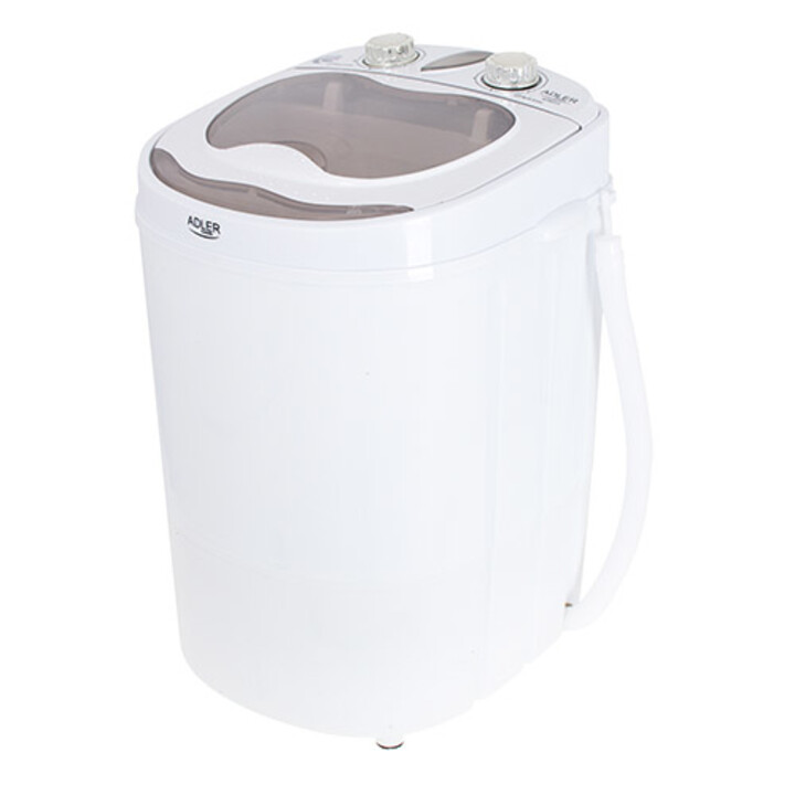 Adler AD 8055 lavadora Carga superior 3 kg Crema de color, Blanco