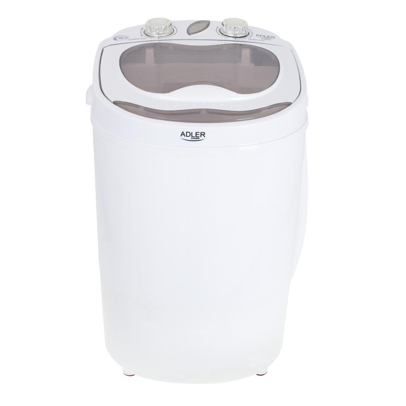 Adler AD 8055 lavadora Carga superior 3 kg Crema de color, Blanco - Imagen 5