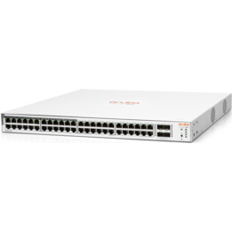 HPE Aruba Instant On 1830 48G 24p PoE 4SFP 370W Switch Class 4 EU (48 RJ-45 10/100/1000 Ports JL815A)