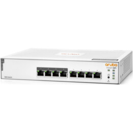 Conmutador HPE Aruba Instant On 1830 8G 4p PoE 65W Clase 4 EU Fanless 0dB (8 puertos RJ-45 10/100/1000 JL811A)