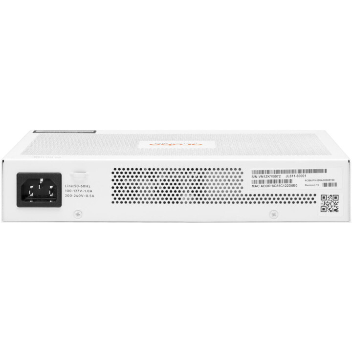 HPE Aruba Instant On 1830 8G 4p PoE 65W Switch Klasse 4 EU los 0dB (8 RJ-45 10/100/1000-Ports JL811A)