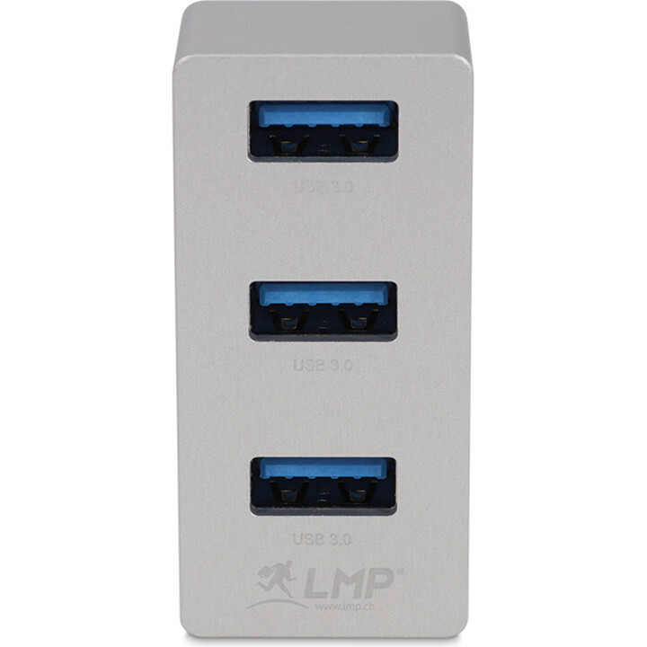 USB-C Tiny Hub, 3 port USB-A hub - Silver