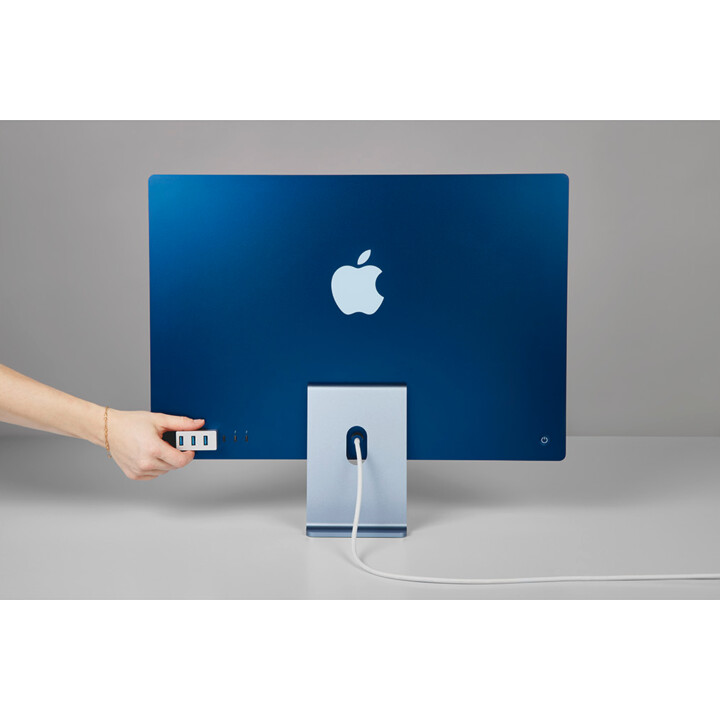 USB-C Tiny Hub, 3 port USB-A hub - Silver