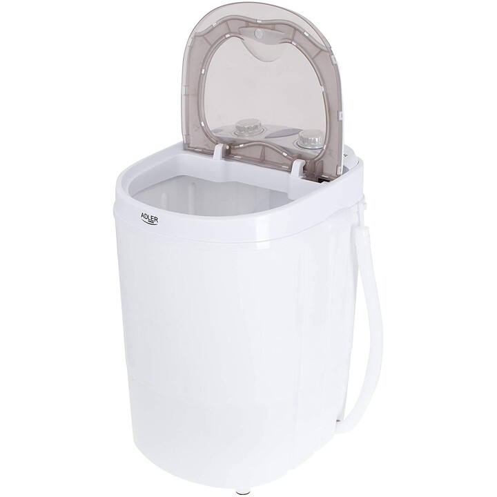 Adler AD 8055 lavadora Carga superior 3 kg Crema de color, Blanco