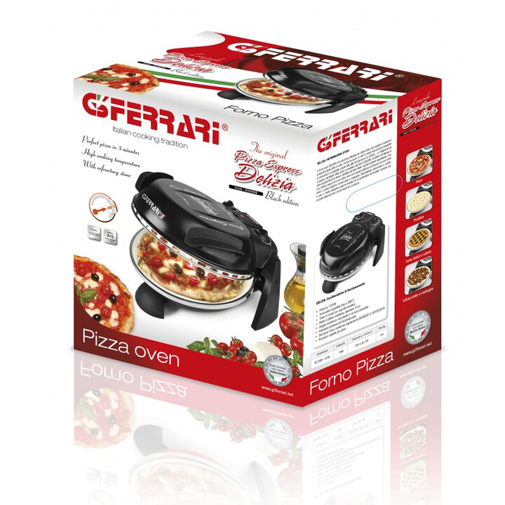G3 Ferrari Delizia Pizzamacher/Ofen 1 Pizza/Pizzen 1200 W Schwarz