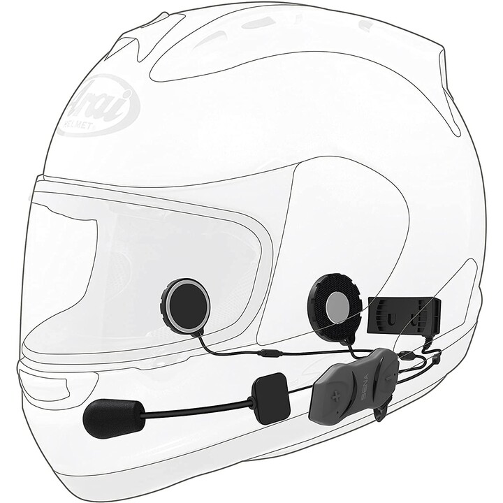 Sena 10R Motorcycle Intercom Duo Black Silver