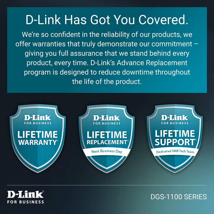 D-Link DGS-1100-24V2 commutateur réseau Géré Gigabit Ethernet (10/100/1000) 1U Noir
