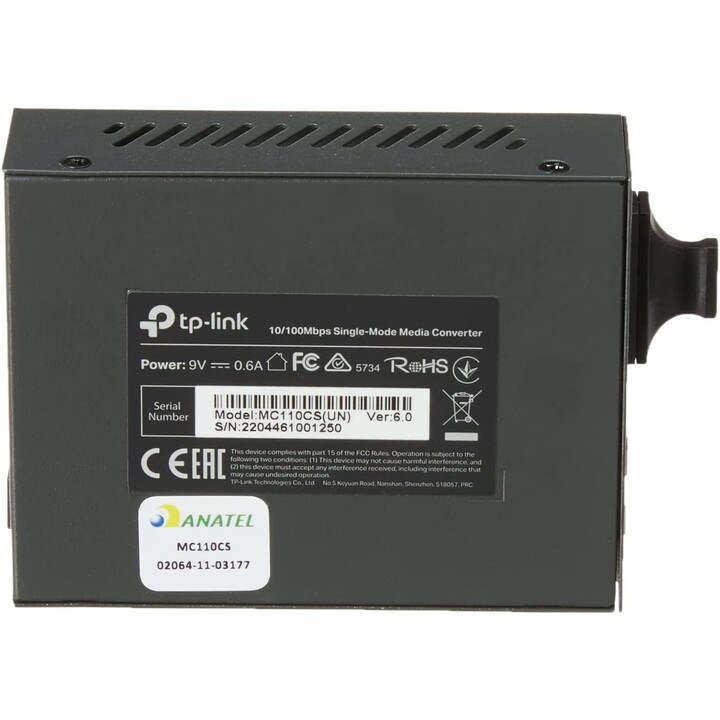 Convertisseur de médias TP-Link MC110CS/ 1 port/ RJ-45 10/100