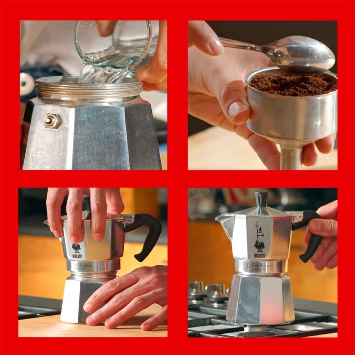Bialetti Moka Express Cafetière à moka 0,23 L Aluminium