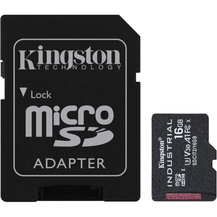 Kingston Technology Industrial 16GB MicroSDHC UHS-I Class 10