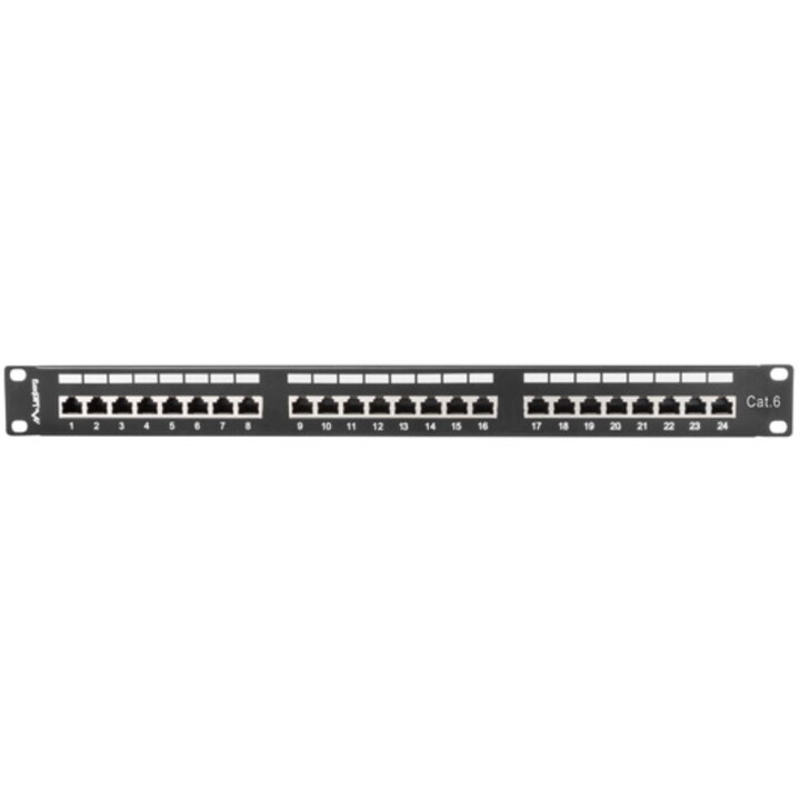 Lanberg PPS6-1024-B panel de parcheo 1U