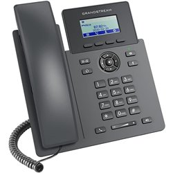 Grandstream Networks GRP2601P téléphone fixe Noir 2 lignes LCD