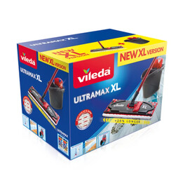 Vileda Ultramax XL Box wet and dry mop Microfiber Black, Red
