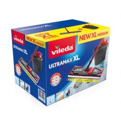 Vileda Ultramax XL Box fregona Seca y húmeda Microfibra Negro, Rojo - Imagen 1
