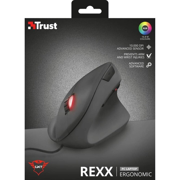 Trust GXT 144 Rexx mouse Gaming Right-hand USB Type-A Optical 10000 DPI
