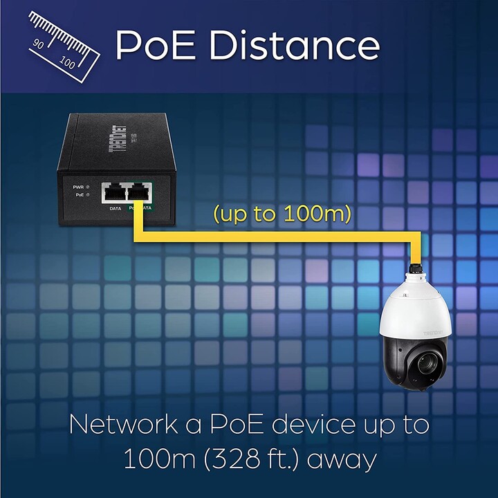 PoE-Injektor TRENDnet TPE-119GI/ 802.3af/at/u/ab/bt 2 RJ45-Buchse