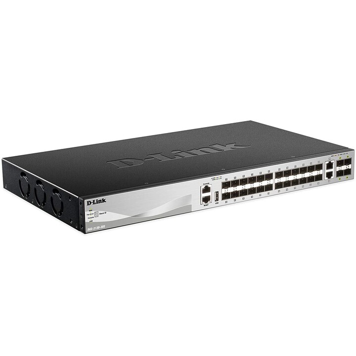 Managed Switch DD-Link DGS-3130-30S/SI 30 Ports SFP/ SFP+/ 2 Ports RJ45 10GBASE-T