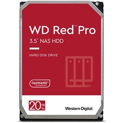 Dysk HDD WD Red Pro WD201KFGX (20 TB ; 3.5"; 512 MB; 7200 obr/min)