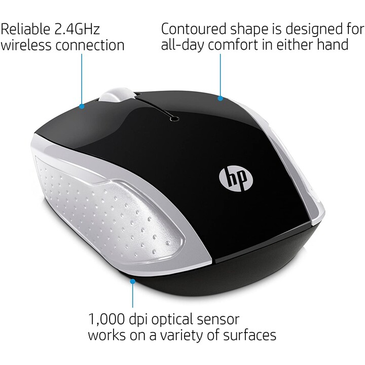 HP Ratón inalámbrico 200 (Plateado)