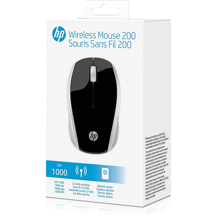 HP Ratón inalámbrico 200 (Plateado)