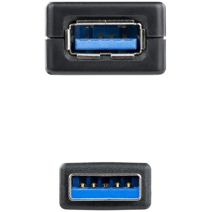 Rallonge USB 3.0 Nanocable 10.01.0312/ USB Mâle - USB Femelle/ 10m/ Noir