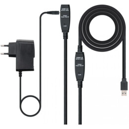 Rallonge USB 3.0 Nanocable 10.01.0312/ USB Mâle - USB Femelle/ 10m/ Noir