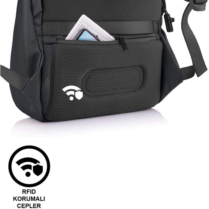 MOCHILA ANTIRROBO DE DISEÑO XD BOBBY SOFT NEGRO P/N: P705.791